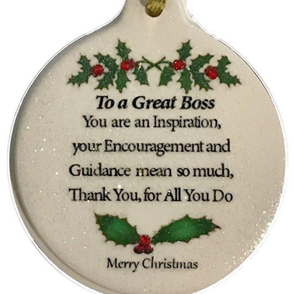 GREAT BOSS Porcelain Ornament Gift Boxed Best